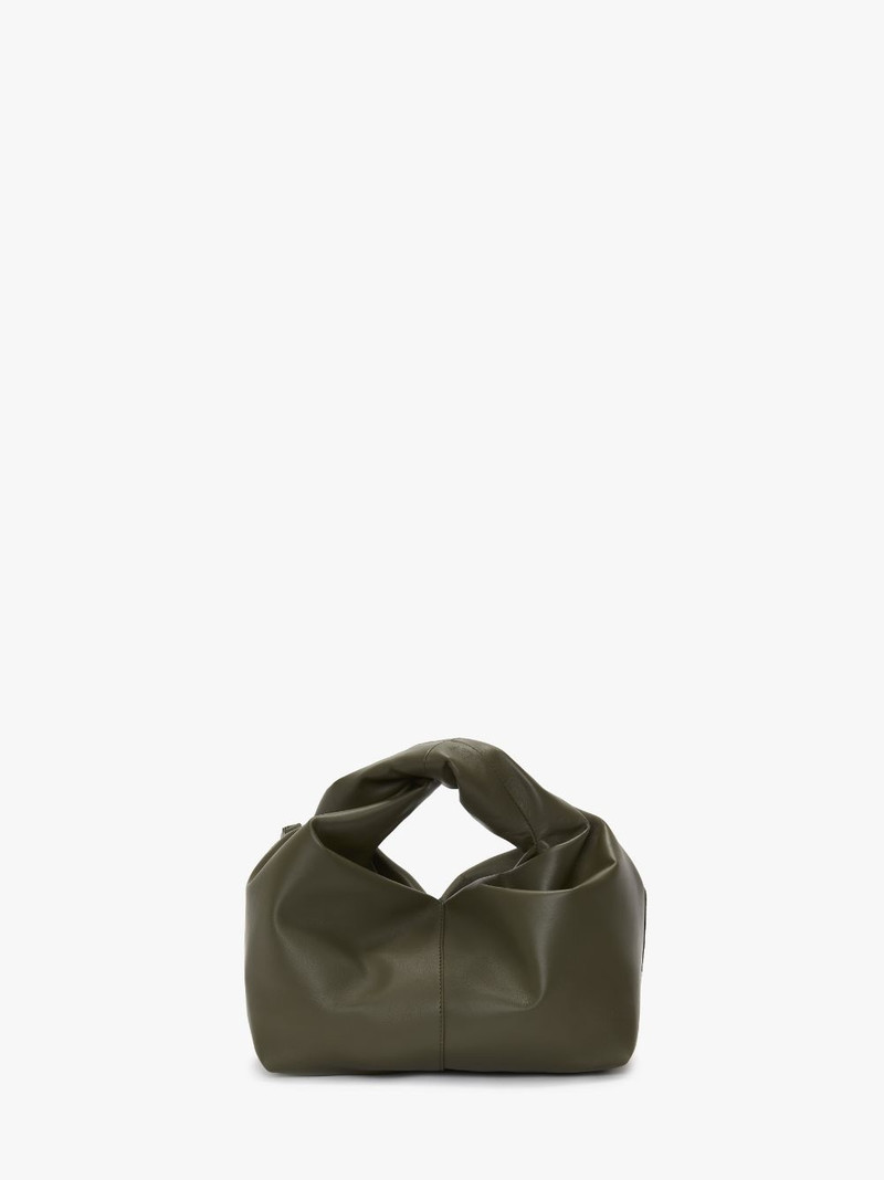 MINI TWISTER HOBO WITH STRAP - LEATHER CROSSBODY BAG 4