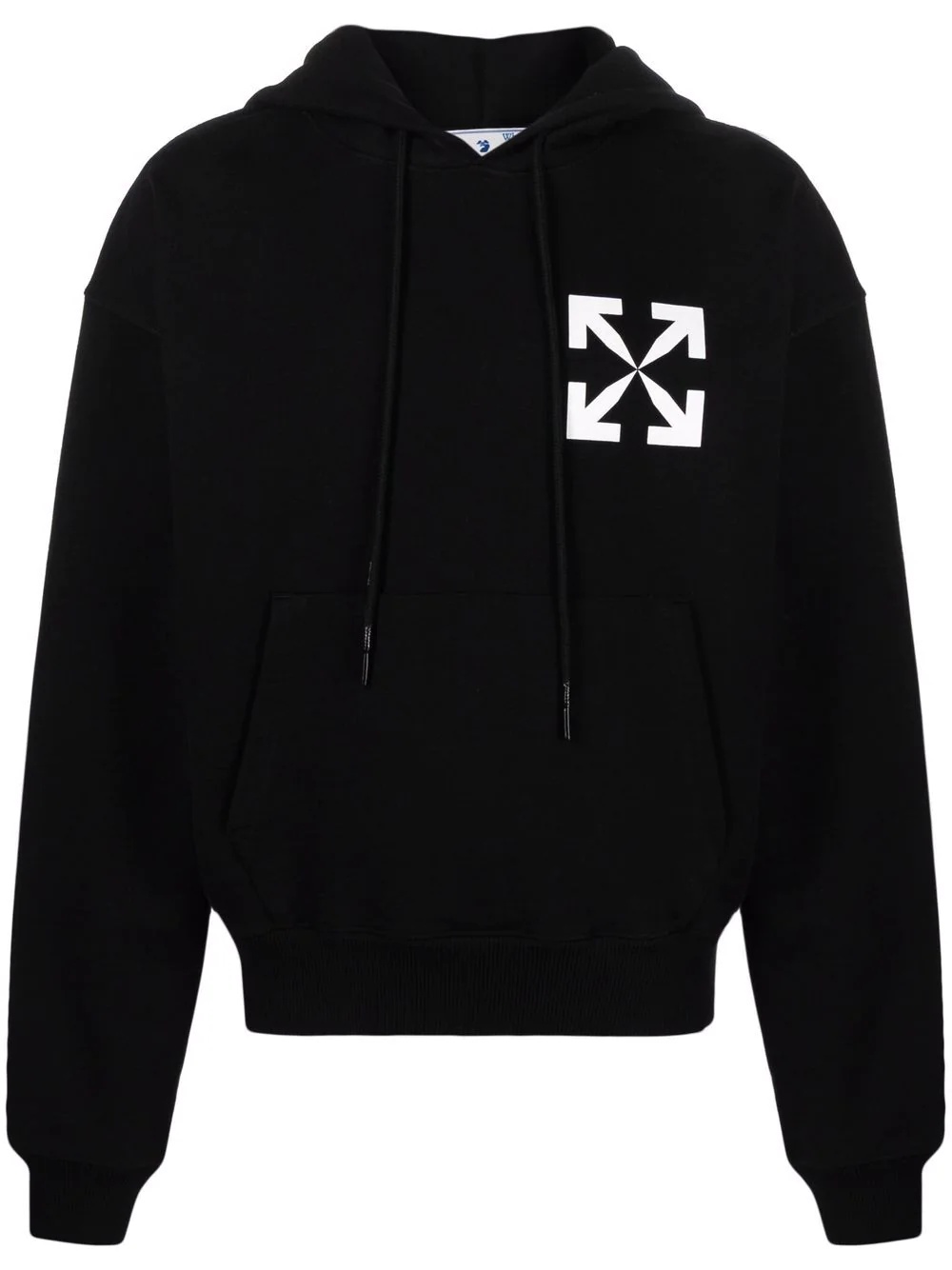 Arrows-print cotton hoodie - 1