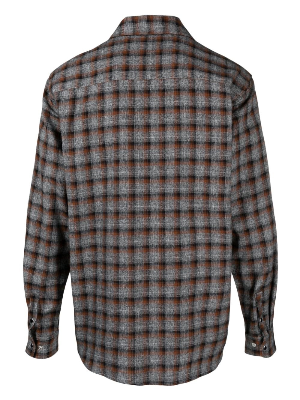 tartan-check cotton shirt - 2