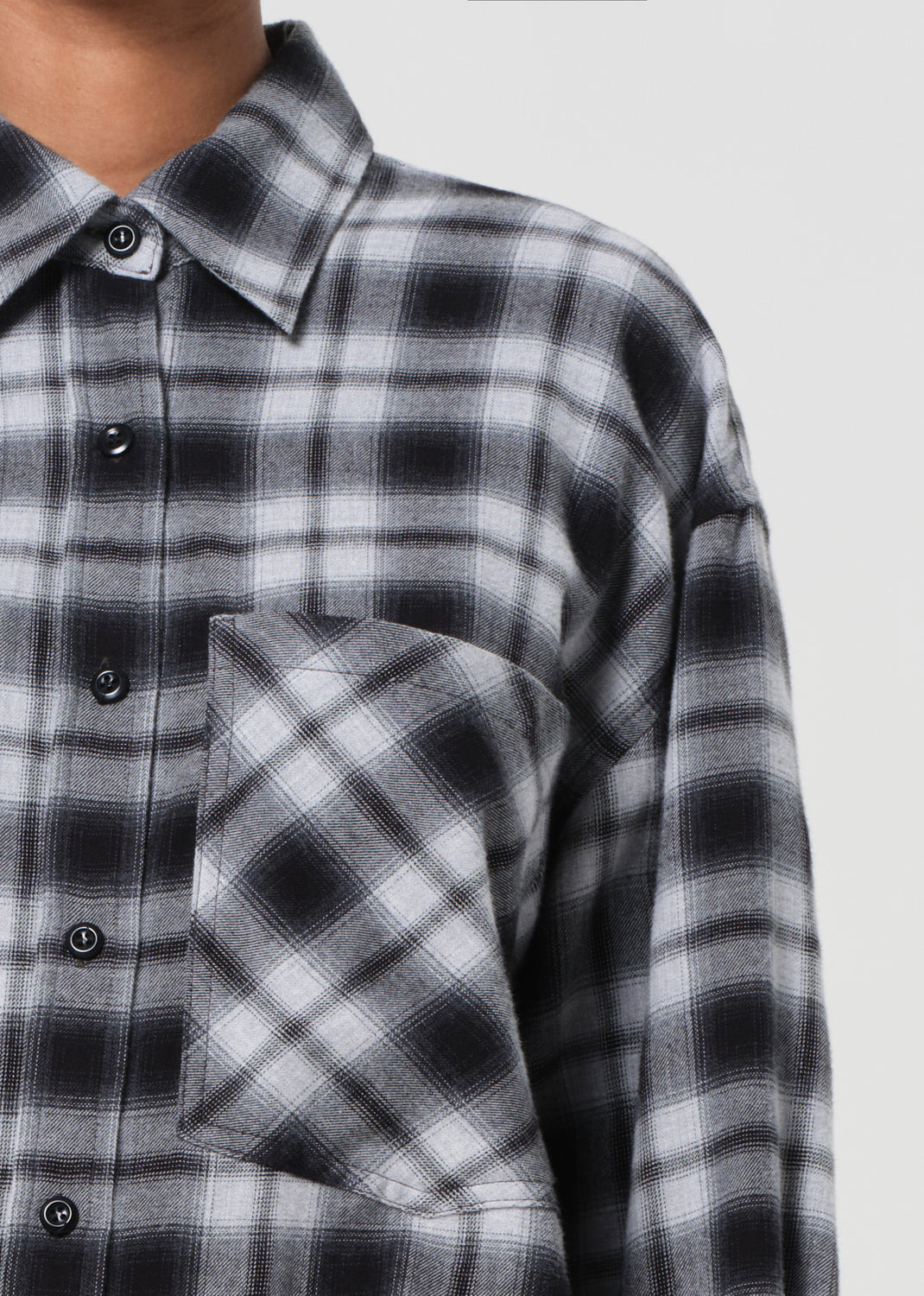 COMER SHIRT IN NERO CHECK - 6