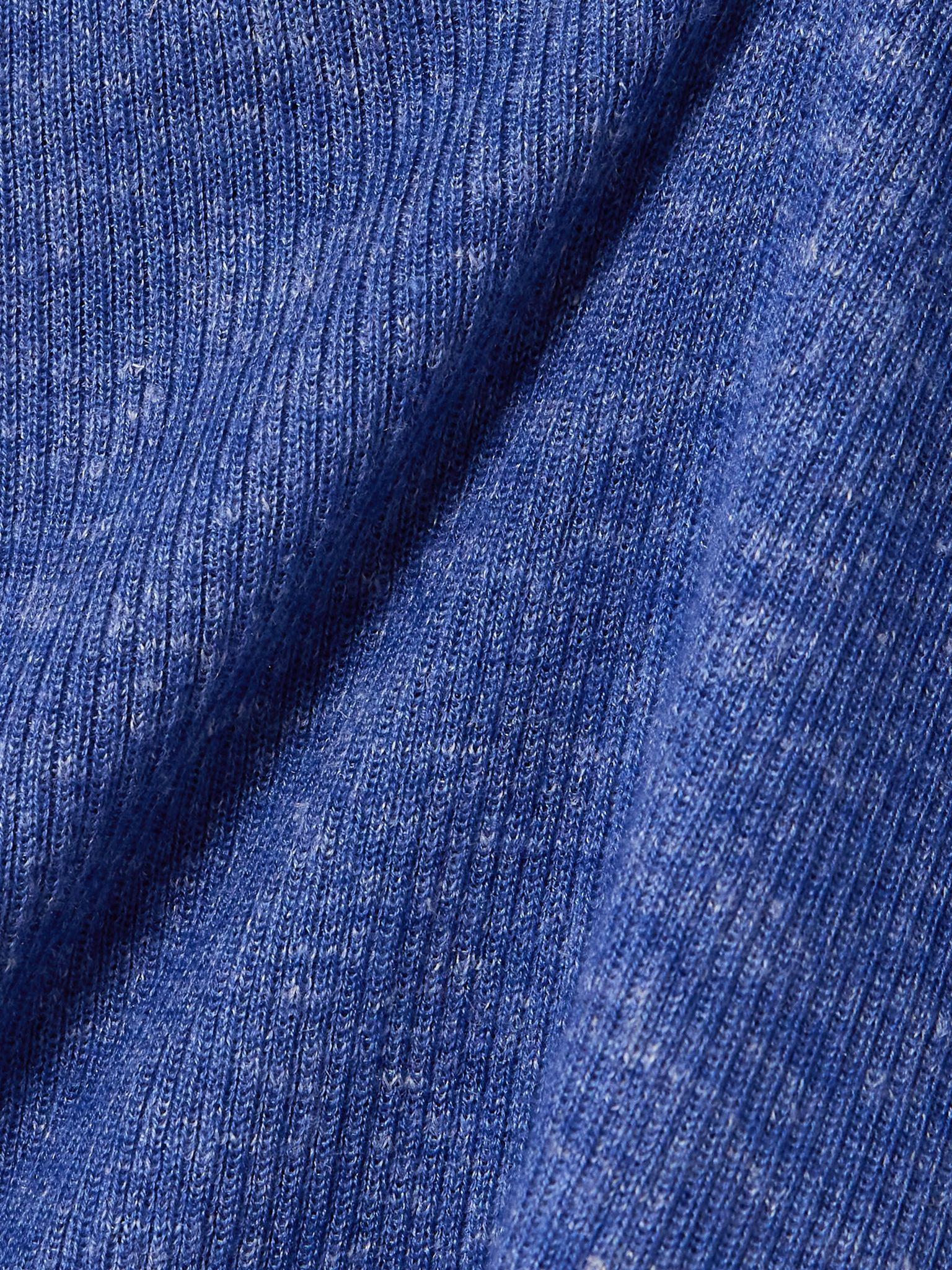 Cinxia ribbed cashmere, silk and hemp-blend tank Cobalt blue - 5
