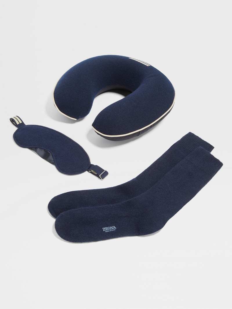 NAVY BLUE OASI CASHMERE TRAVEL SET 1