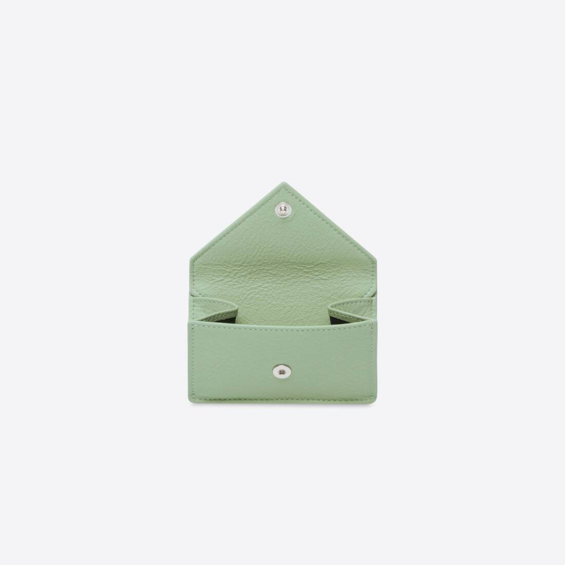 BALENCIAGA Women's Papier Mini Wallet in Light Green outlook
