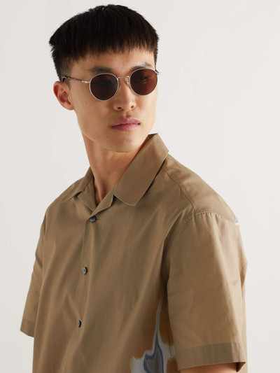 Loro Piana Weekend Round-Frame Gold-Tone and Acetate Polarised Sunglasses outlook