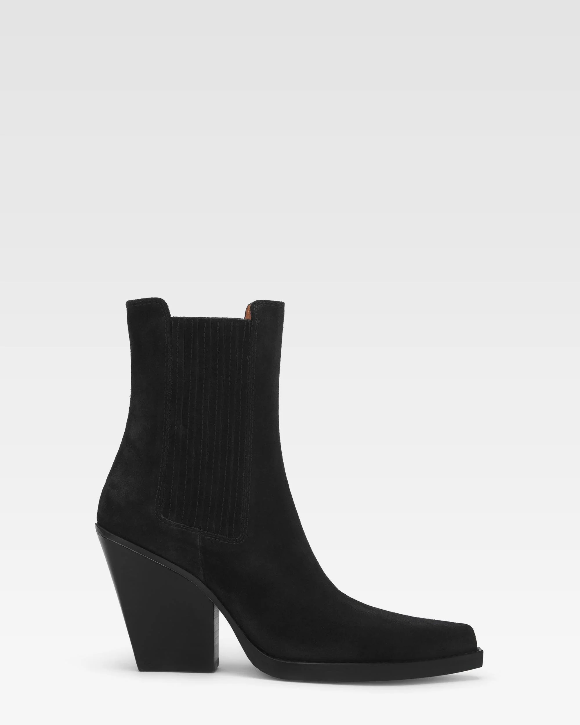 Suede texan ankle boot - 1