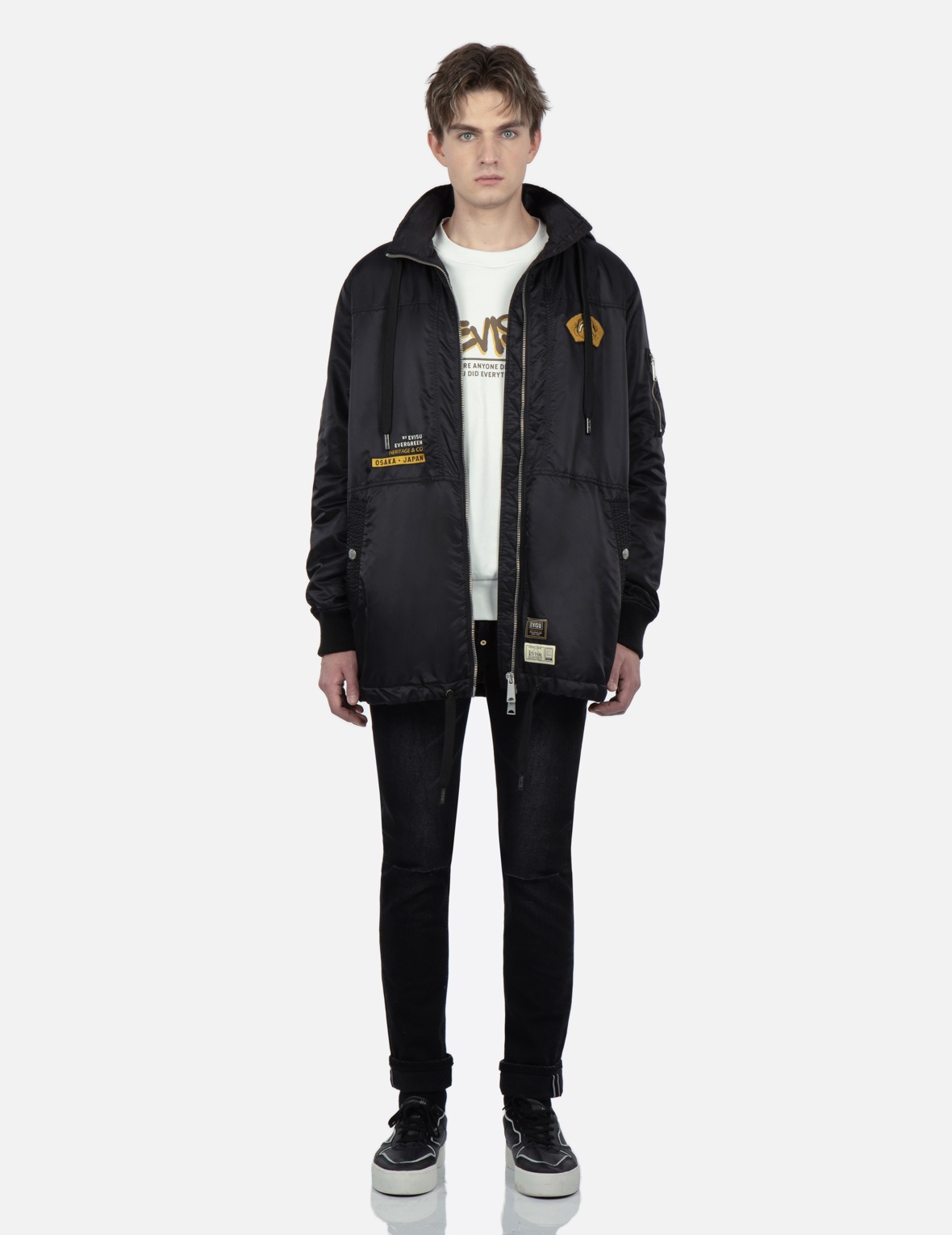 GODHEAD BADGE AND MOTTO EMBROIDERY PARKA - 6