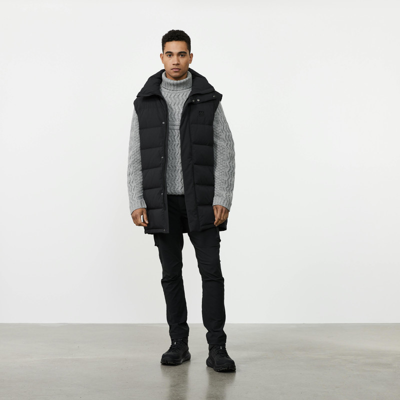 66°NORTH Krafla Long-length down vest (Unisex) outlook