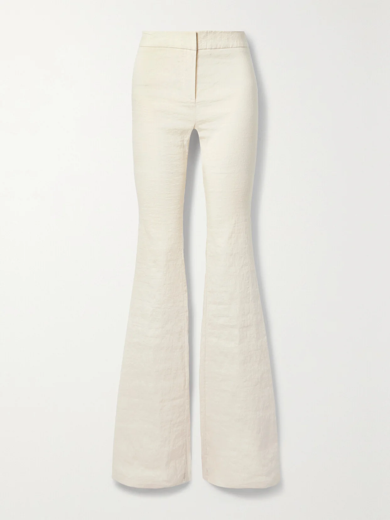 The Fae Crinkled Linen-blend Flared Pants - 1