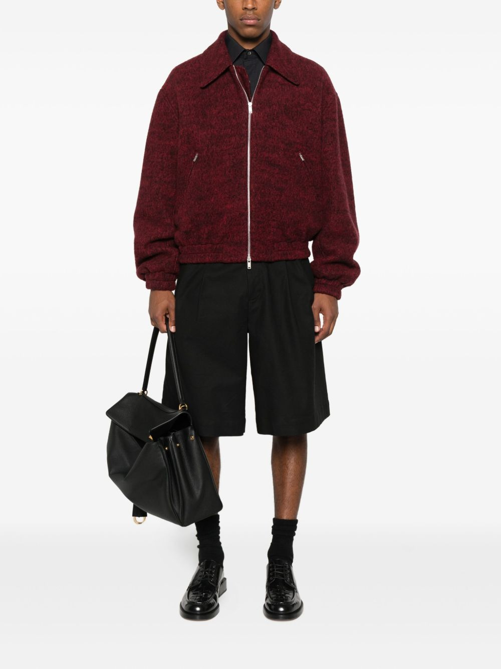 knitted bomber jacket - 2