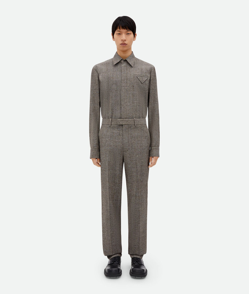 Viscose And Silk Straight Leg Pants - 1