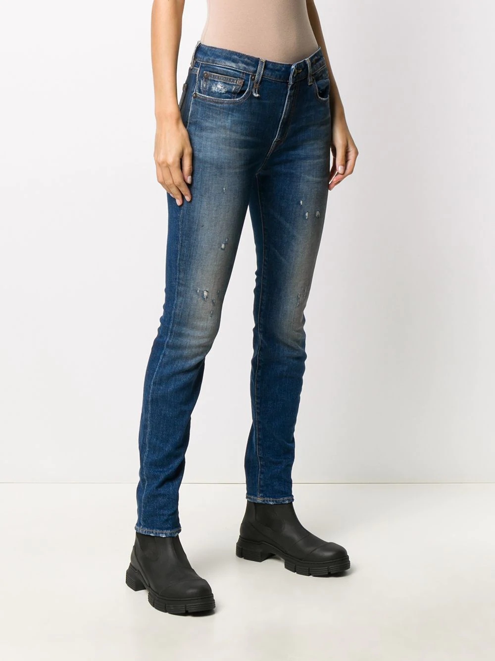 distressed skinny jeans - 3