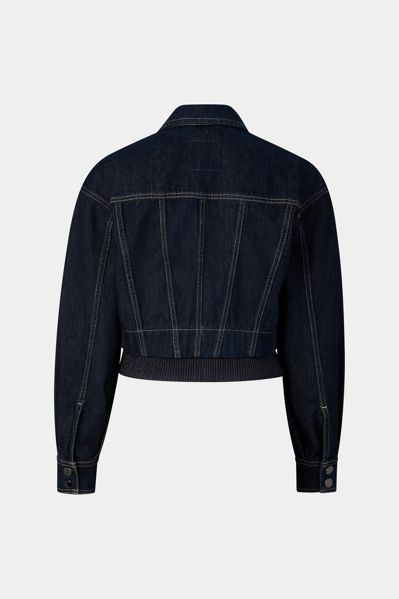 Panya denim jacket in Dark Denim Blue 8