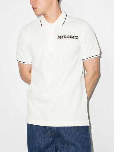 Missoni Zigzag logo-print polo shirt outlook