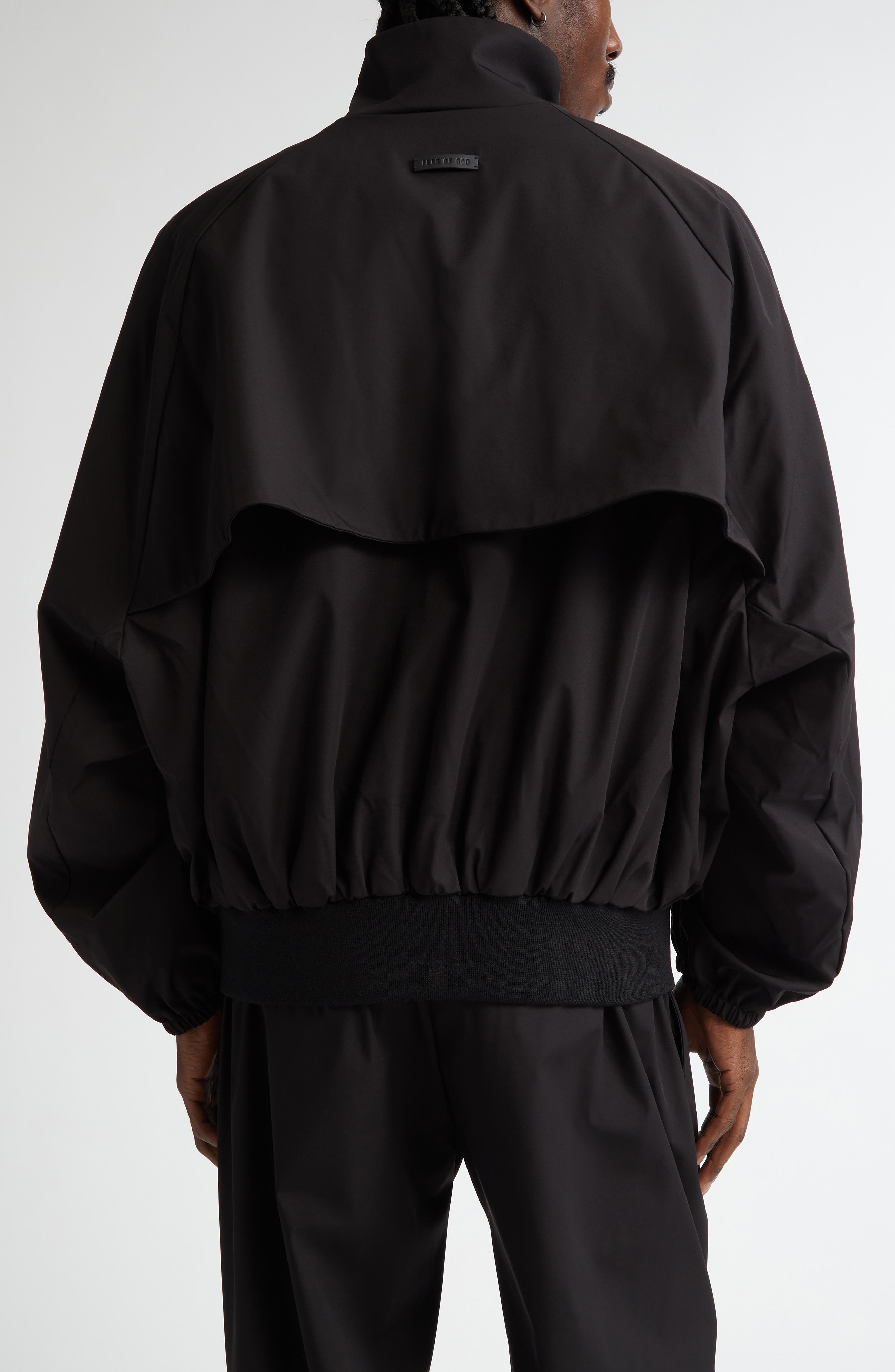 Fear of God Vented Stand Collar Track Jacket in Black at Nordstrom - 3