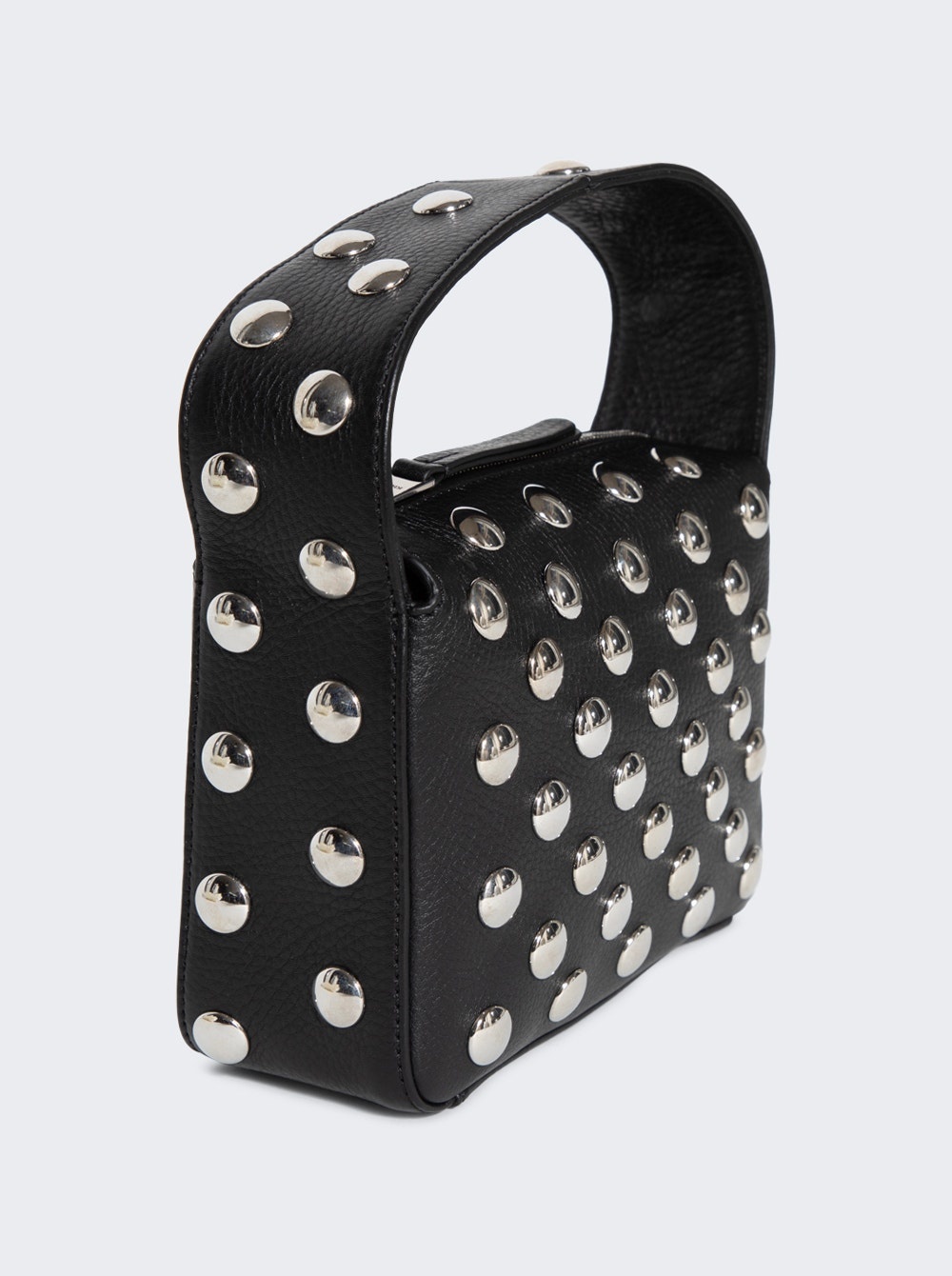 Small Elena Bag Black Leather With Studs - 4