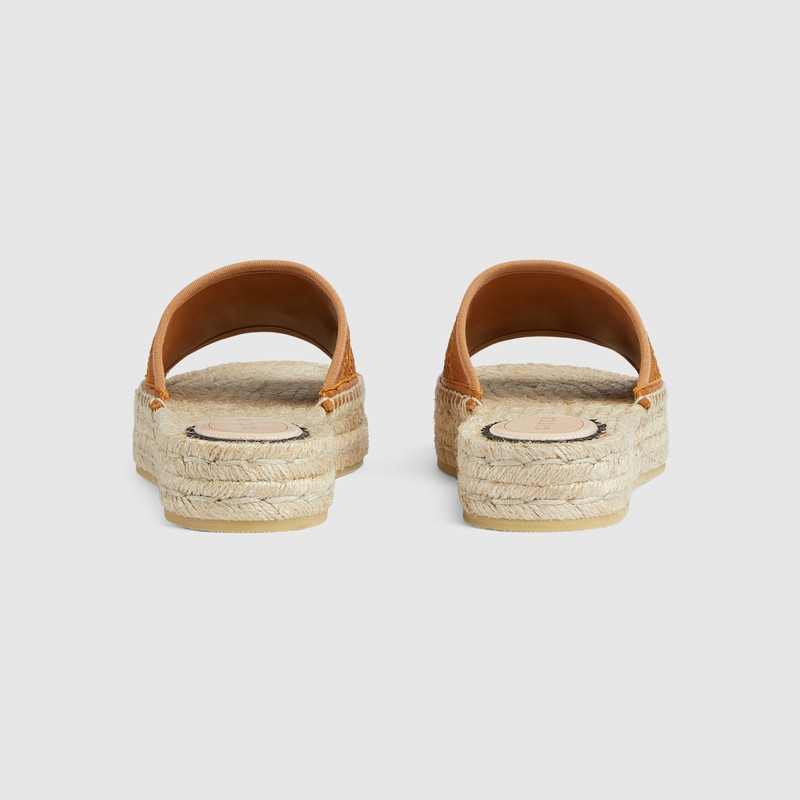 GUCCI Women's Interlocking G espadrille sandal outlook