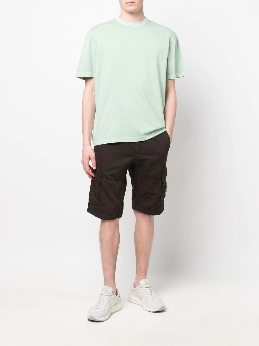 multi-pocket knee-length cargo shorts - 2