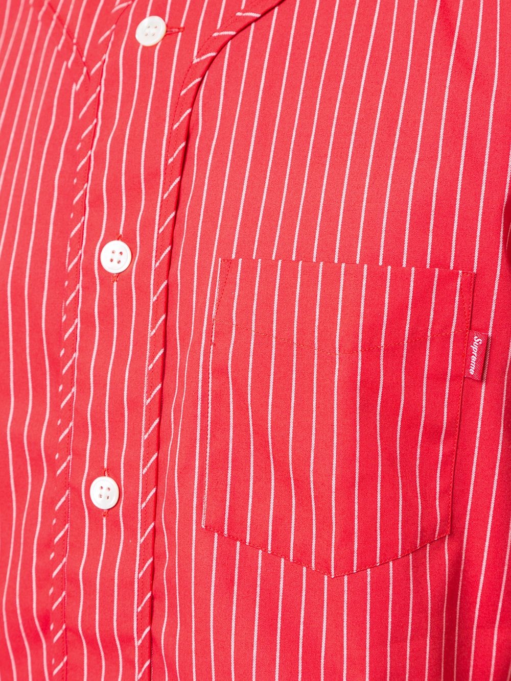 CDG pinstripe baseball jersey - 5