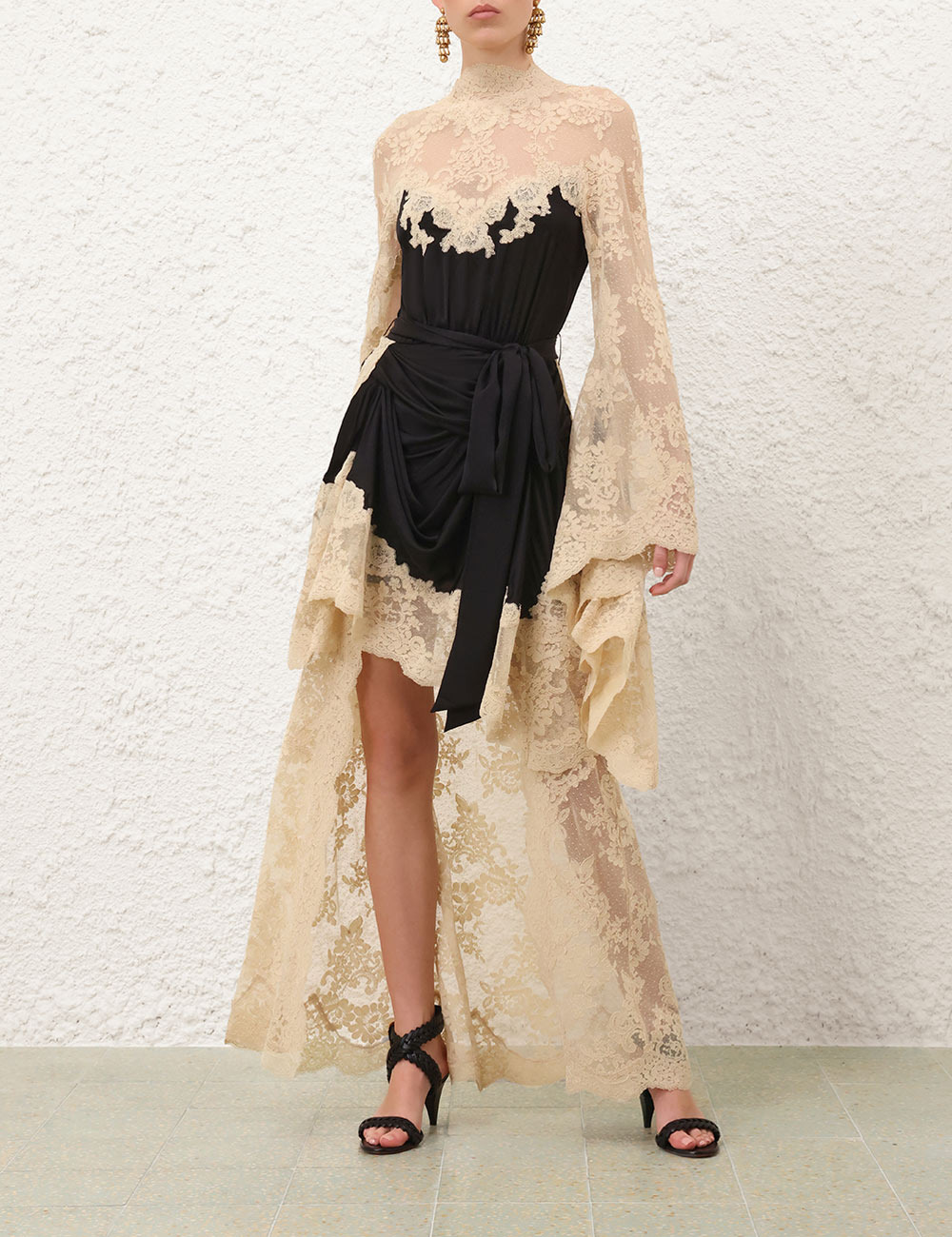 HYPNOTIC SATIN DRAPE DRESS - 2