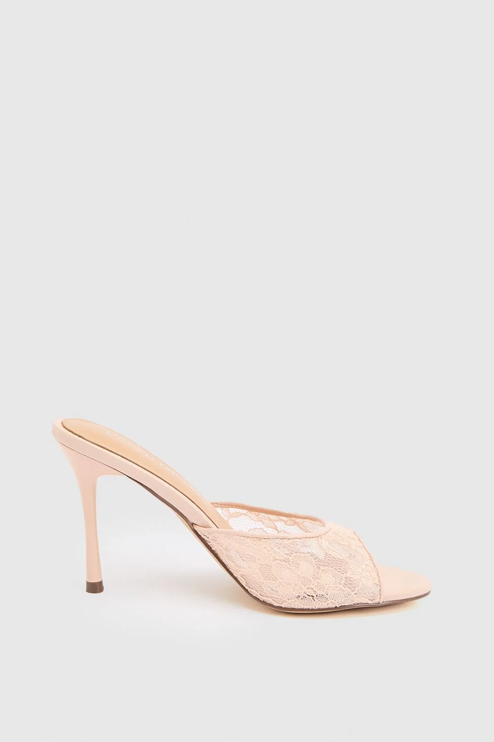 Lace Peep Toe Mule - 1