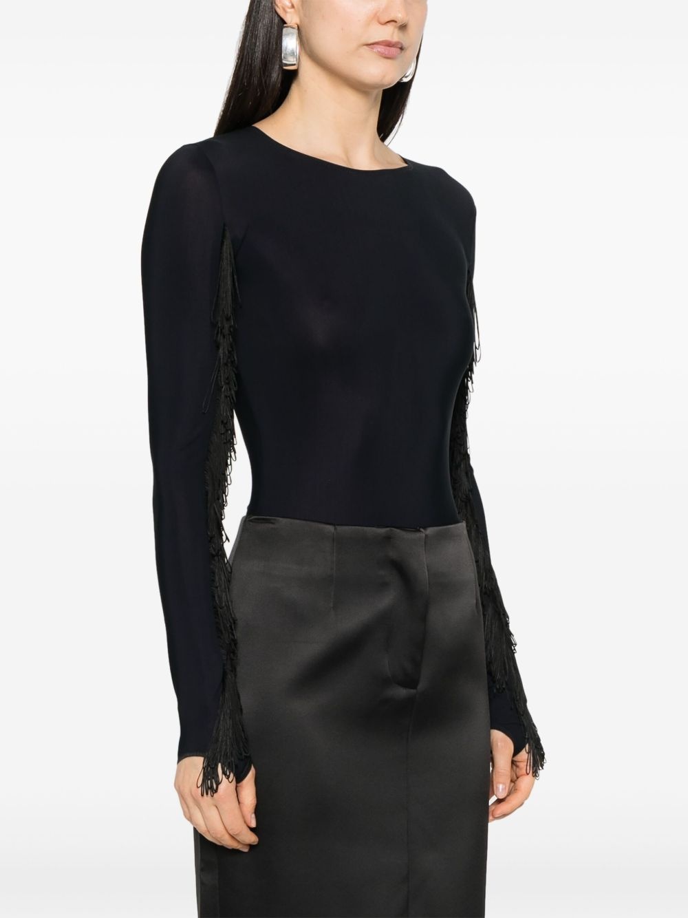 fringed bodysuit - 3