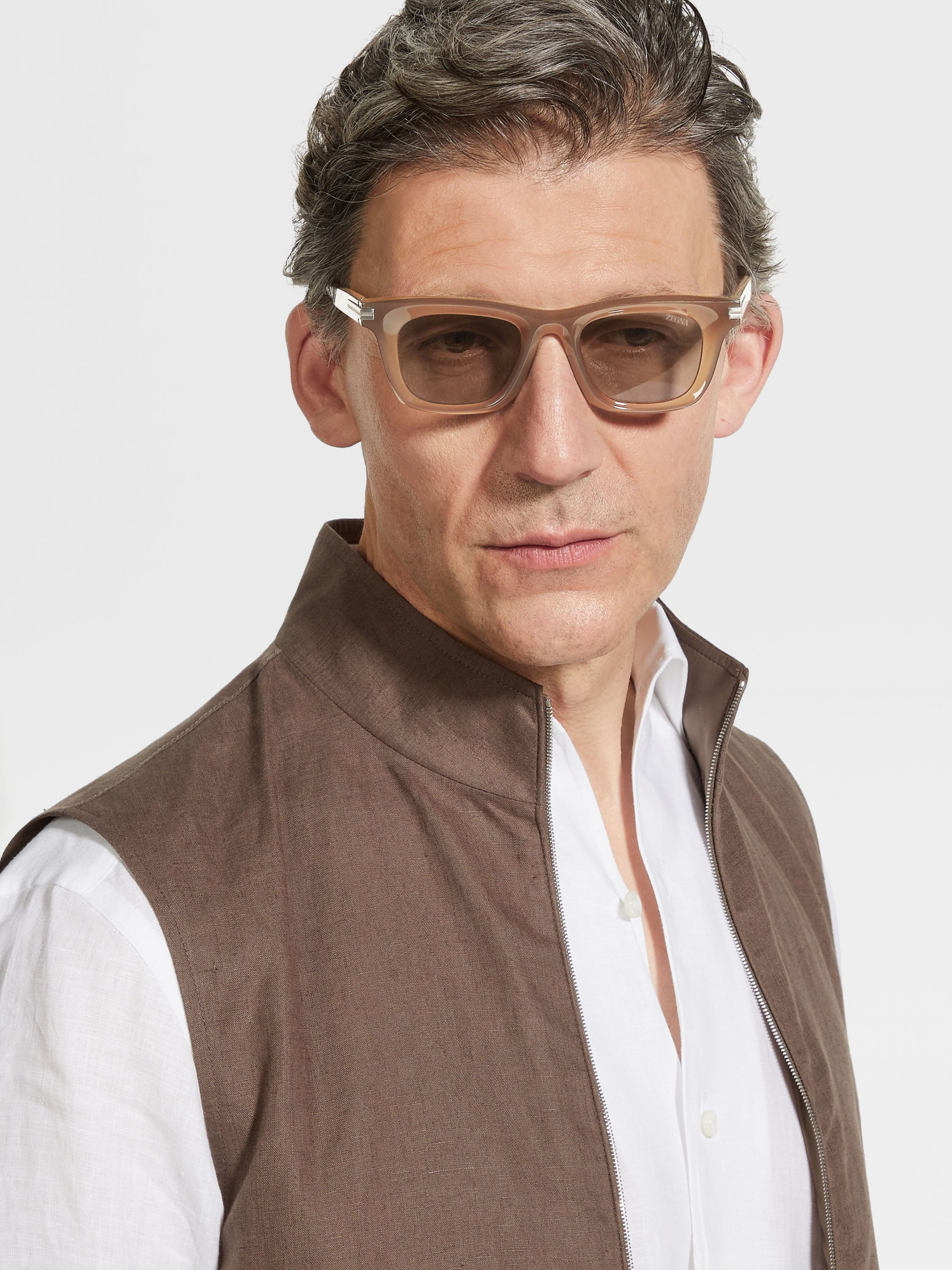 TAUPE ACETATE SUNGLASSES - 4
