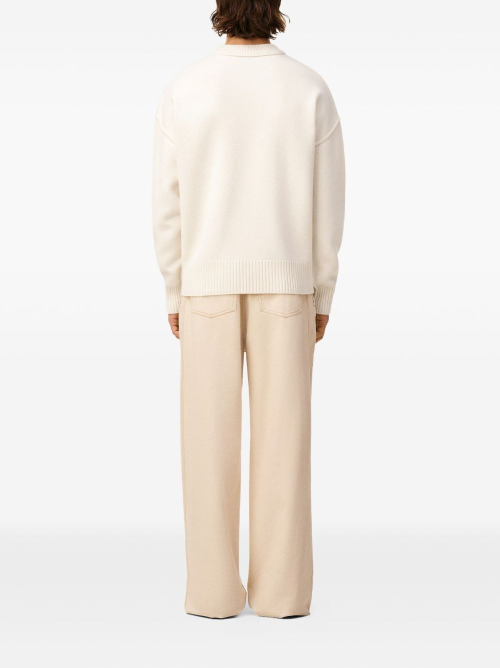 Ami Heart intarsia wool sweater - 3