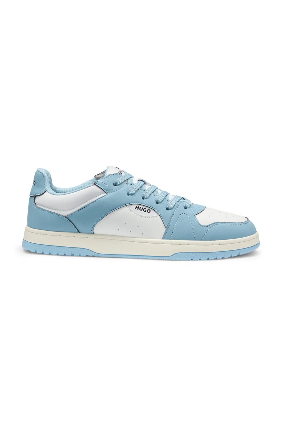 LOW-TOP TRAINERS WITH FAUX LEATHER - 1