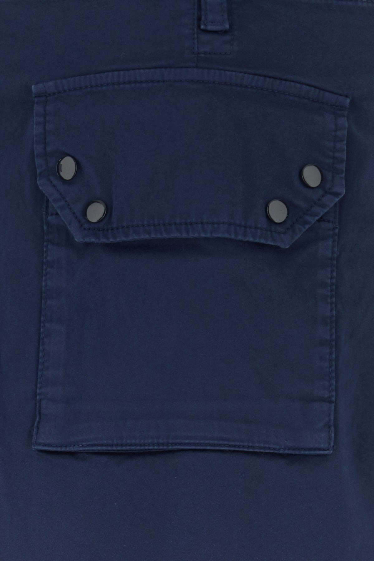 Blue stretch cotton bermuda shorts - 3