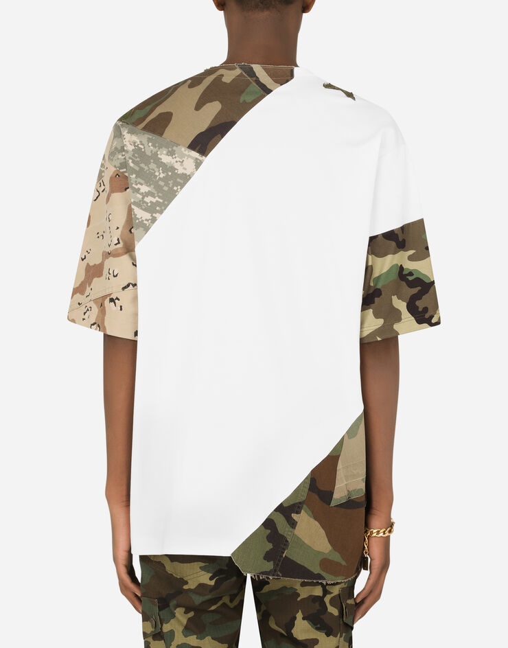 Camouflage patchwork T-shirt with DG logo - 2