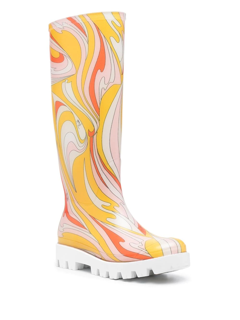 abstract-print rain boots - 2