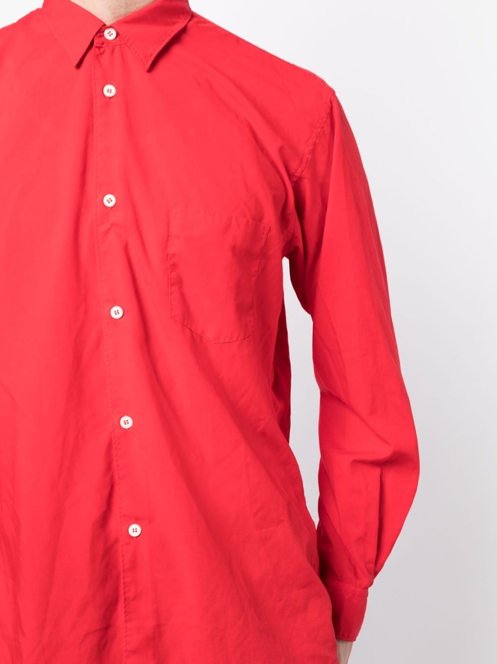 patch-pocket long-sleeved shirt - 5