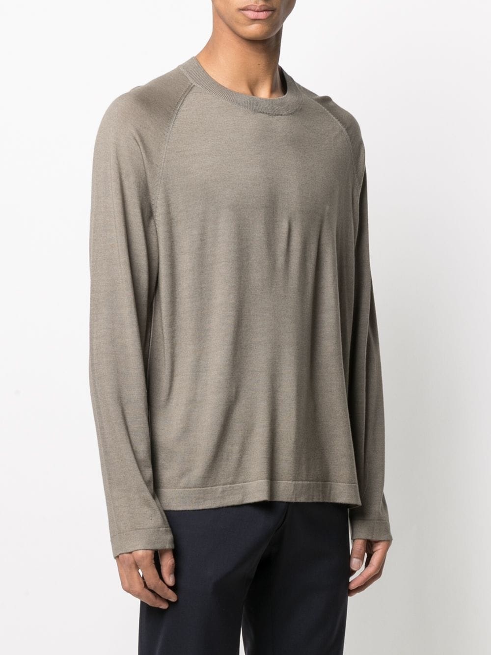 wool fine-knit jumper - 3