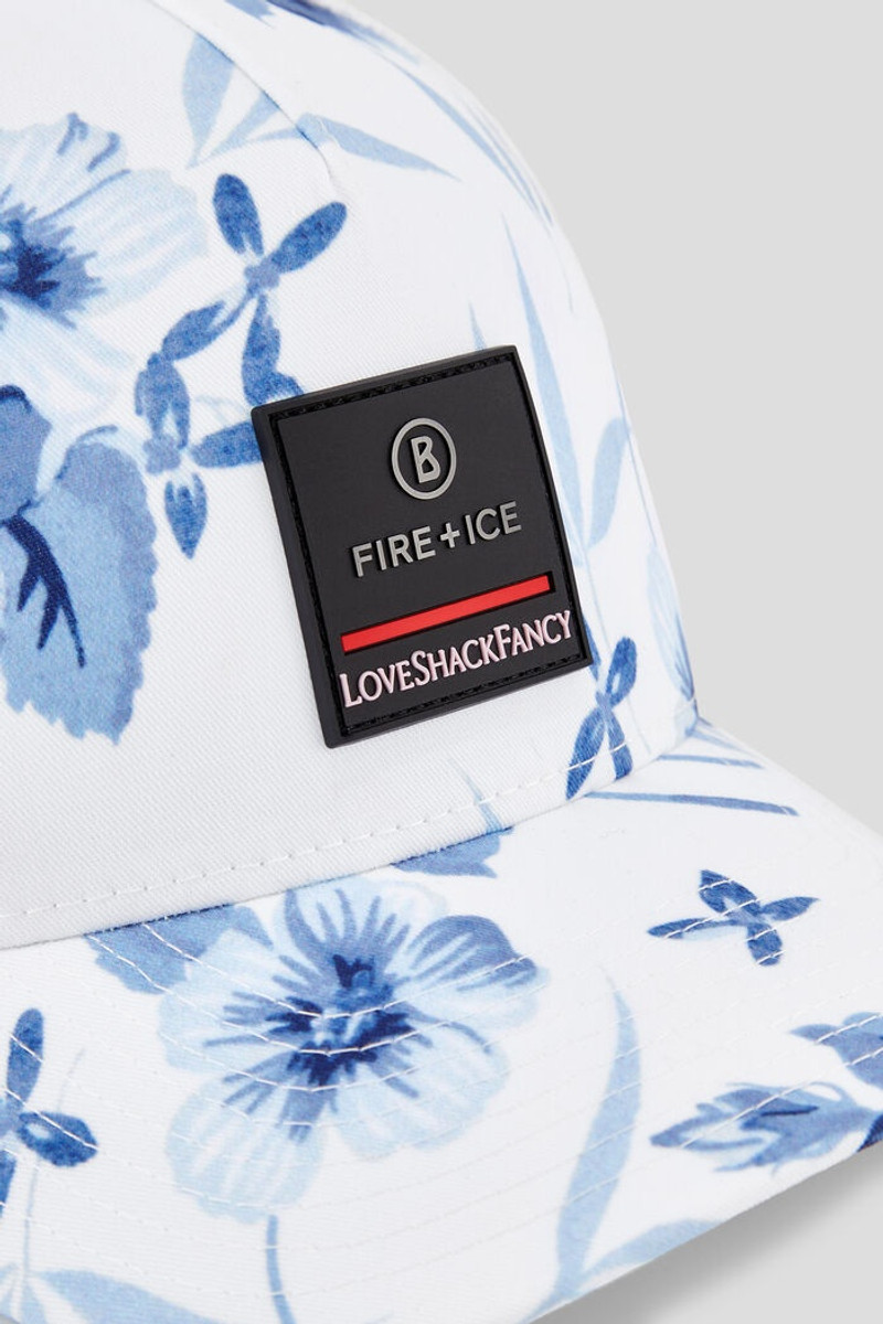 Parker Cap in White/Blue 3