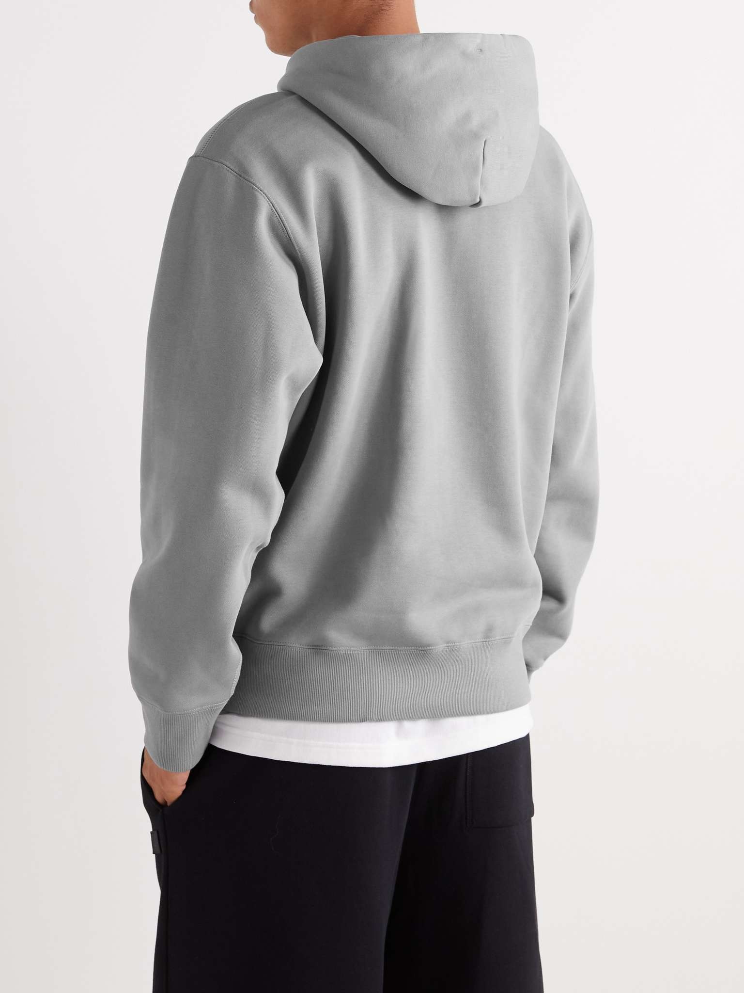 Logo-Appliquéd Cotton-Blend Jersey Hoodie - 4