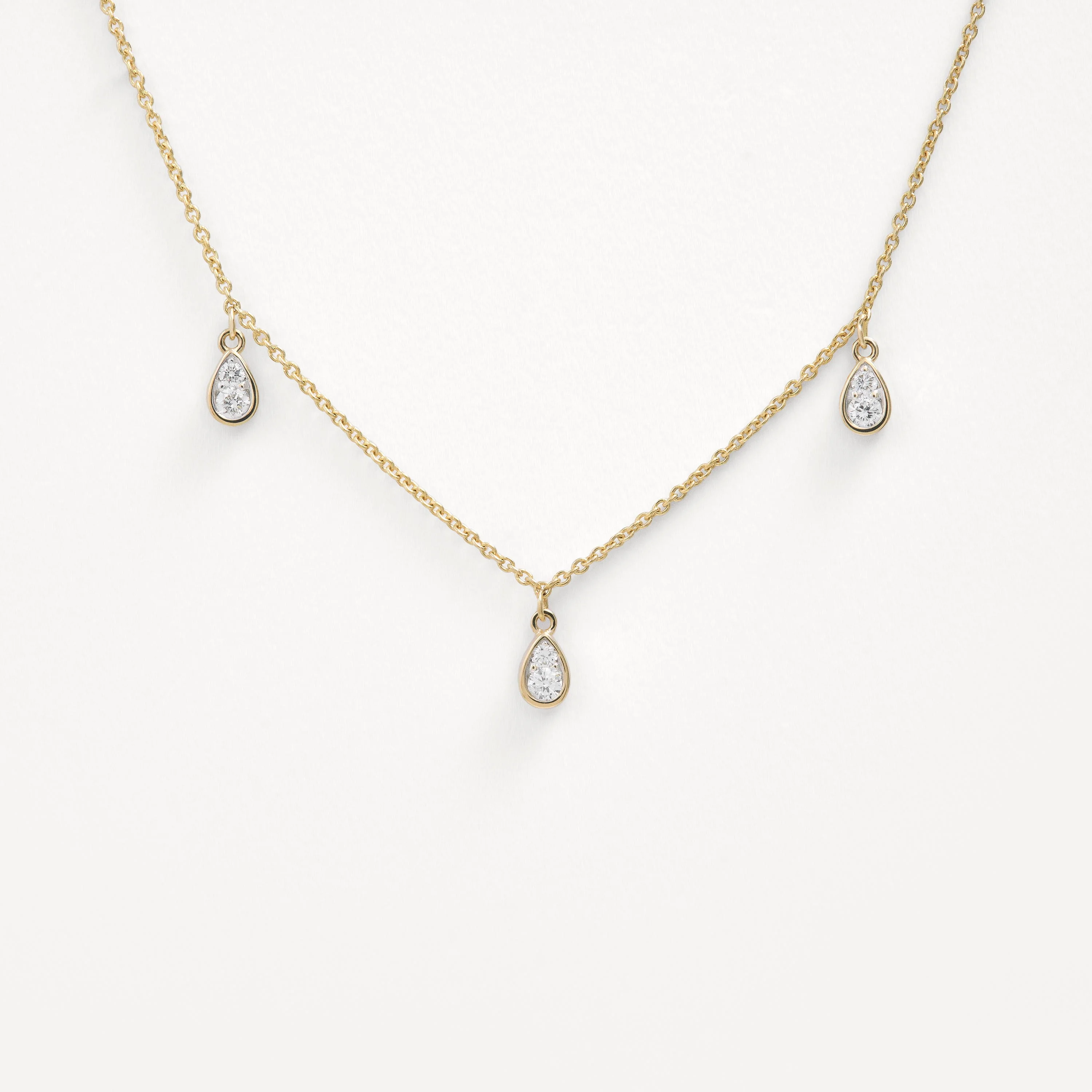 TOUS ATELIER gold choker with teardrop diamonds - 1