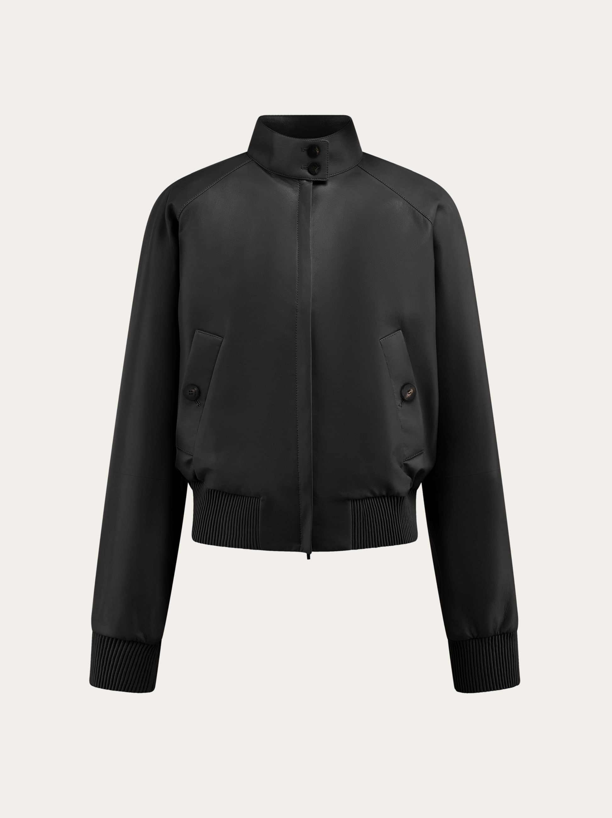 Cropped nappa bomber - 1