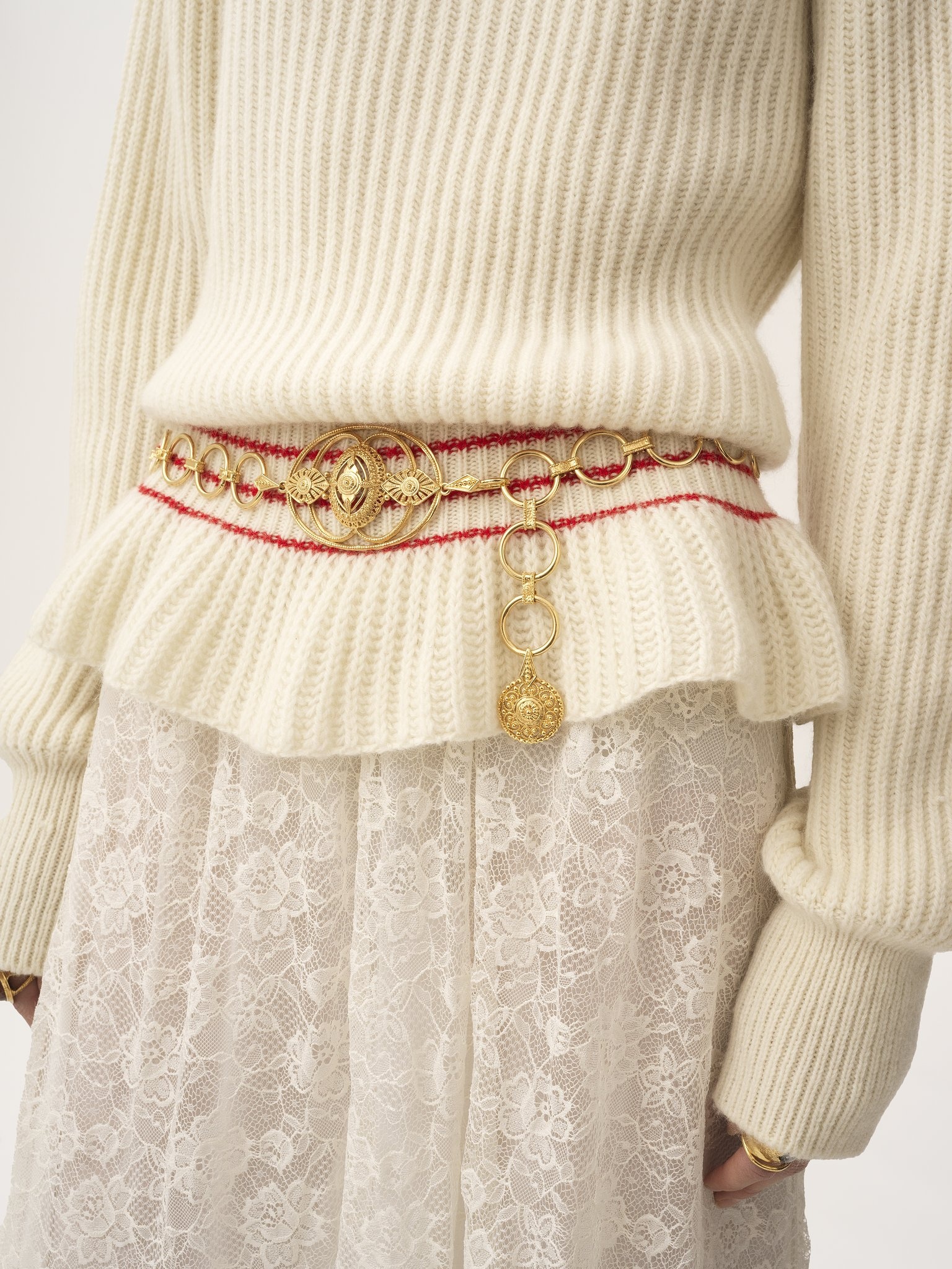 OVERSIZED LOGO TURTLENECK SWEATER IN A WOOL & MOHAIR KNIT - 7