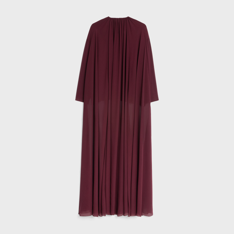 CELINE Draped cape top in Silk georgette outlook