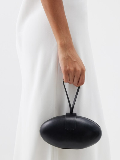 The Row Lou moulded oval leather clutch outlook