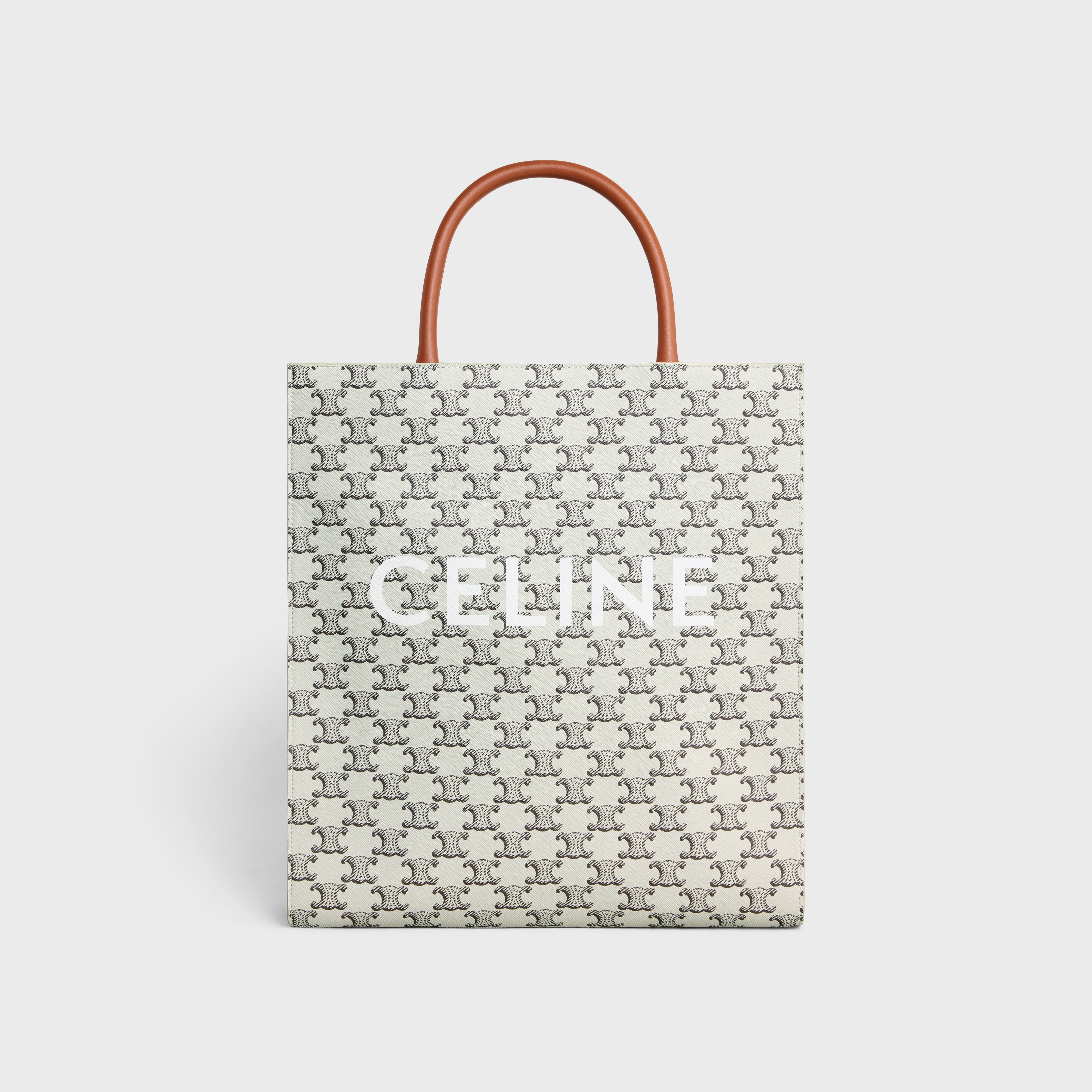 Medium Vertical Cabas in Triomphe Canvas with Celine print - 1