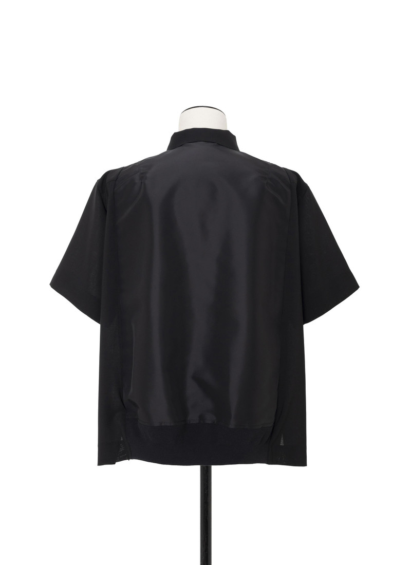 Wool Suiting x Nylon Twill Shirt 4