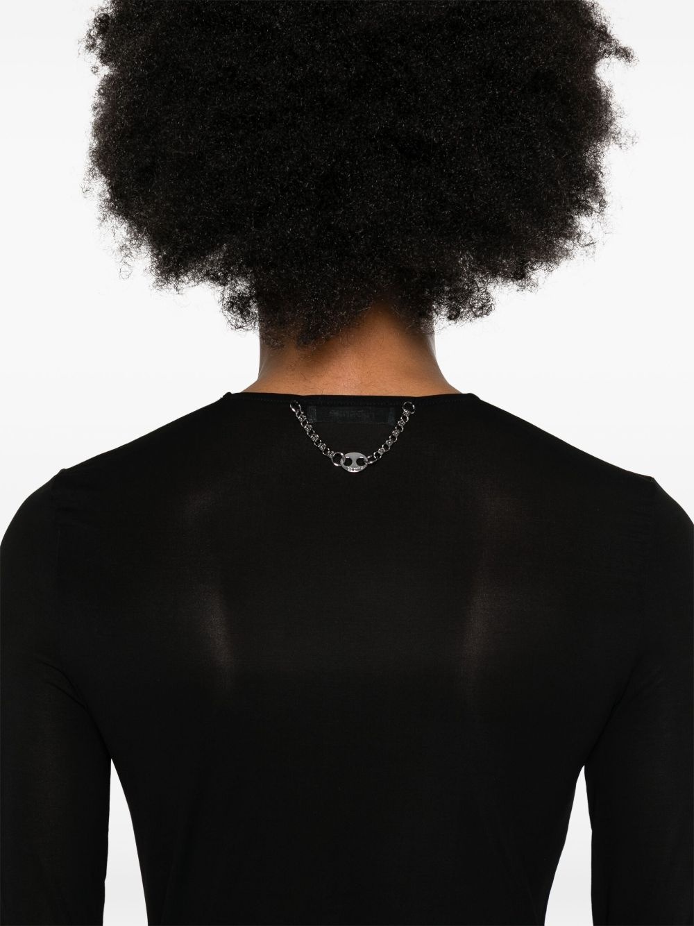 semi-sheer long-sleeve T-shirt - 5