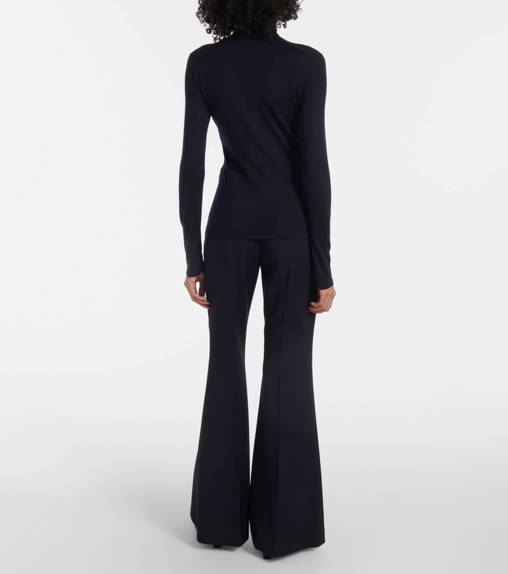 Costa cashmere and silk turtleneck top - 3
