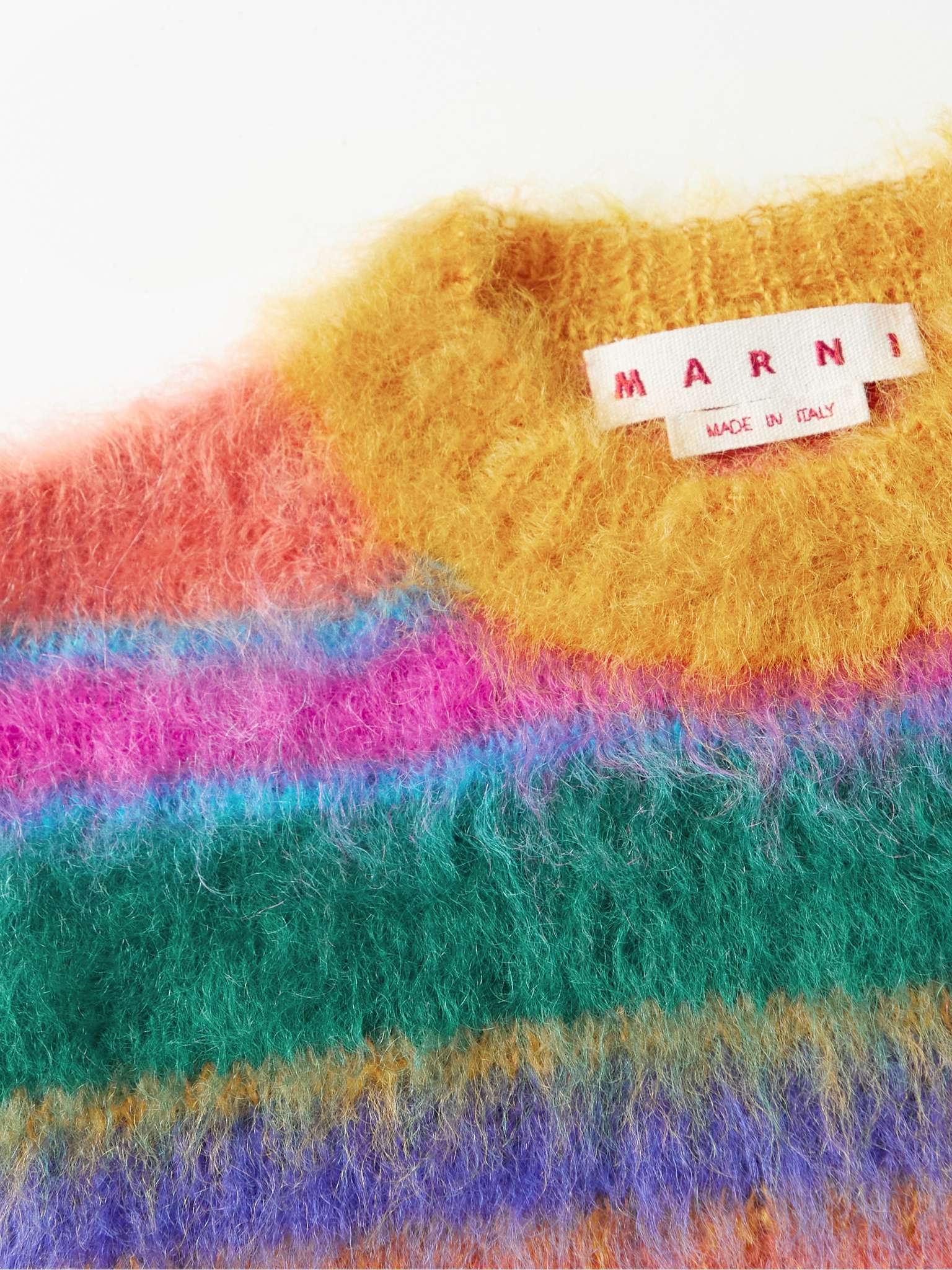 Striped Mohair-Blend Sweater - 5