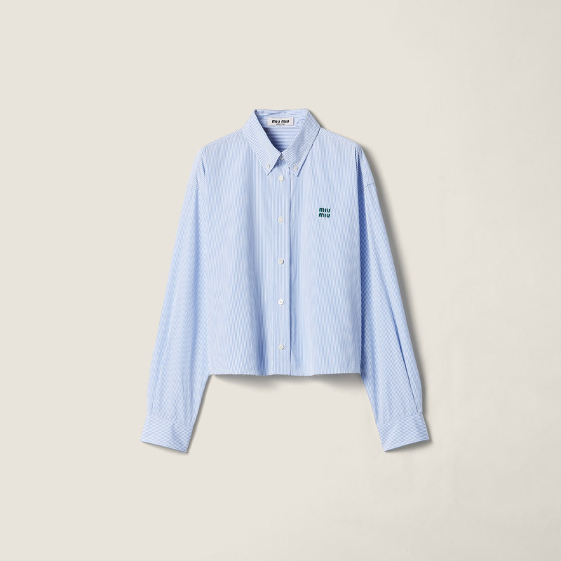 Micro pinstripe poplin shirt 1