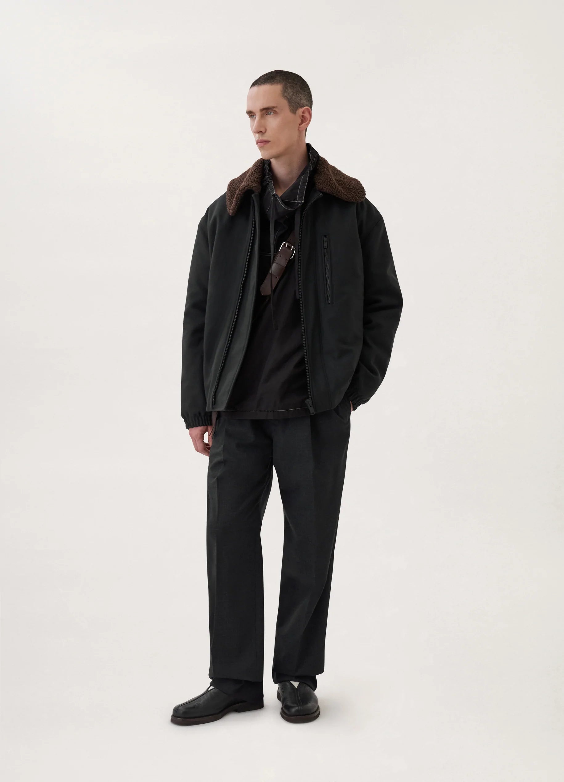 【希少】　Lemaire 襟切替　デッキジャケット LEMAIRE(ルメール) 25SSTRUCKER JACKET SHINY COATED MEDIUM