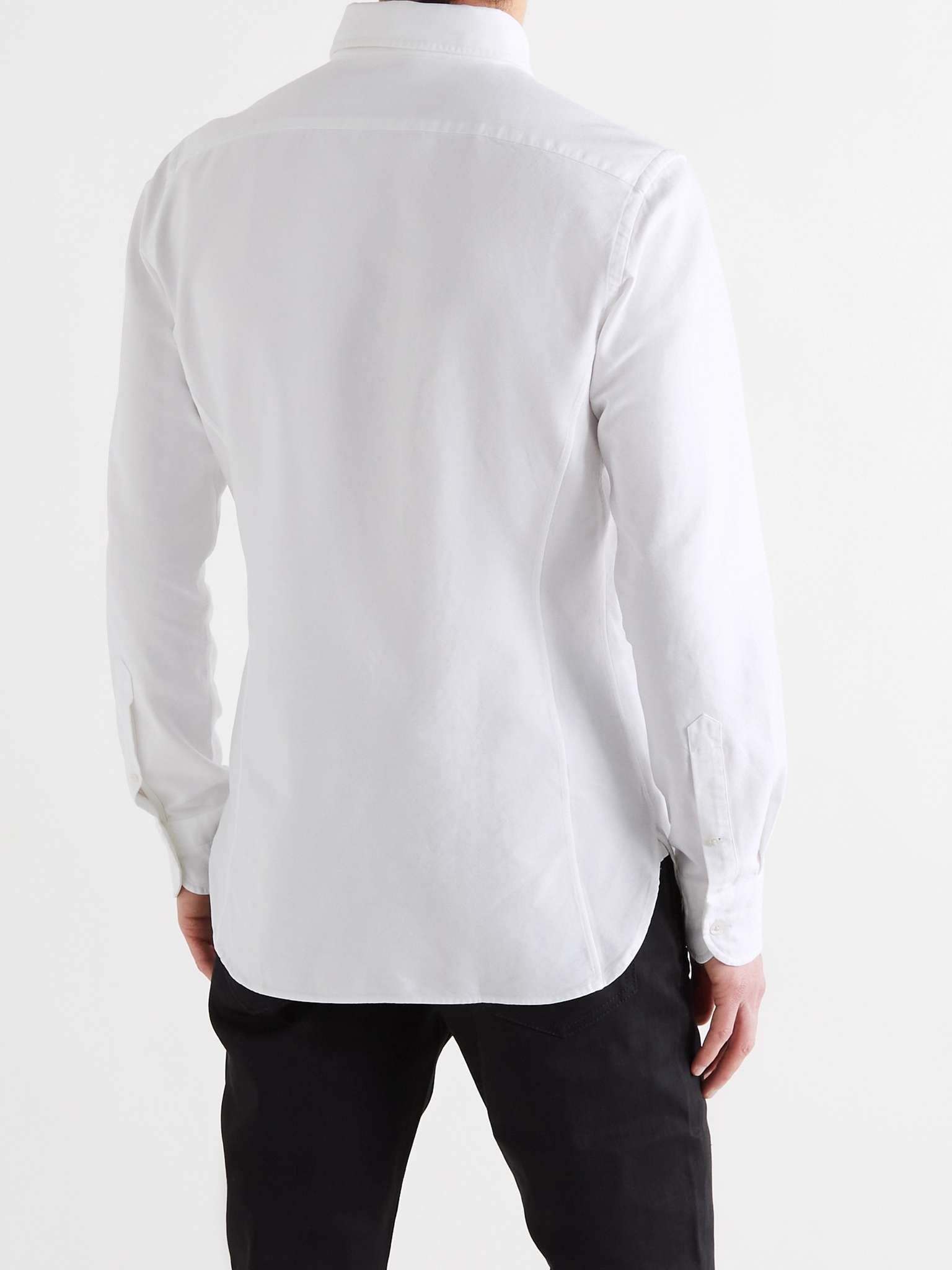 Slim-Fit Button-Down Collar Cotton-Poplin Shirt - 7