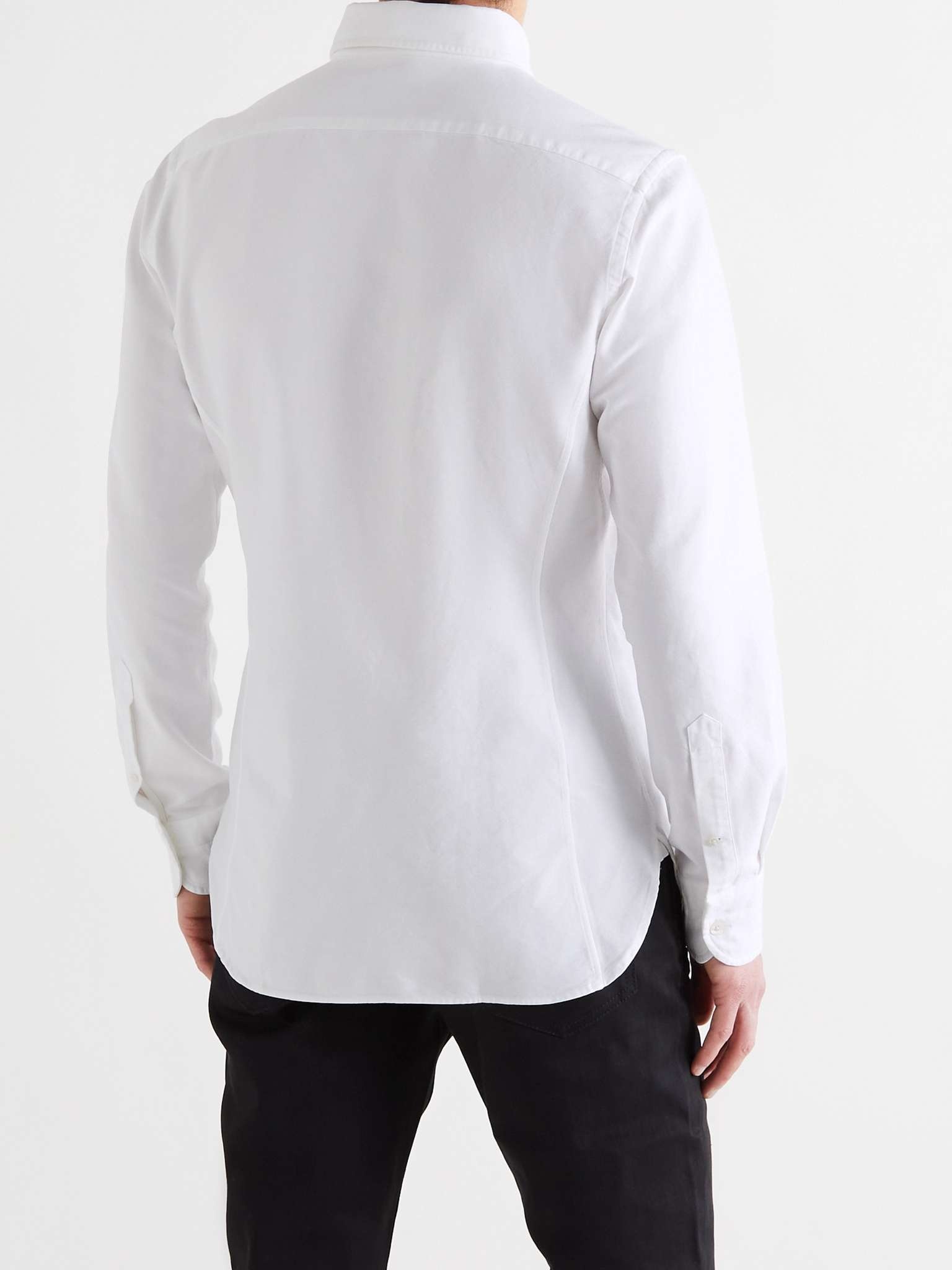 Slim-Fit Button-Down Collar Cotton-Poplin Shirt - 4