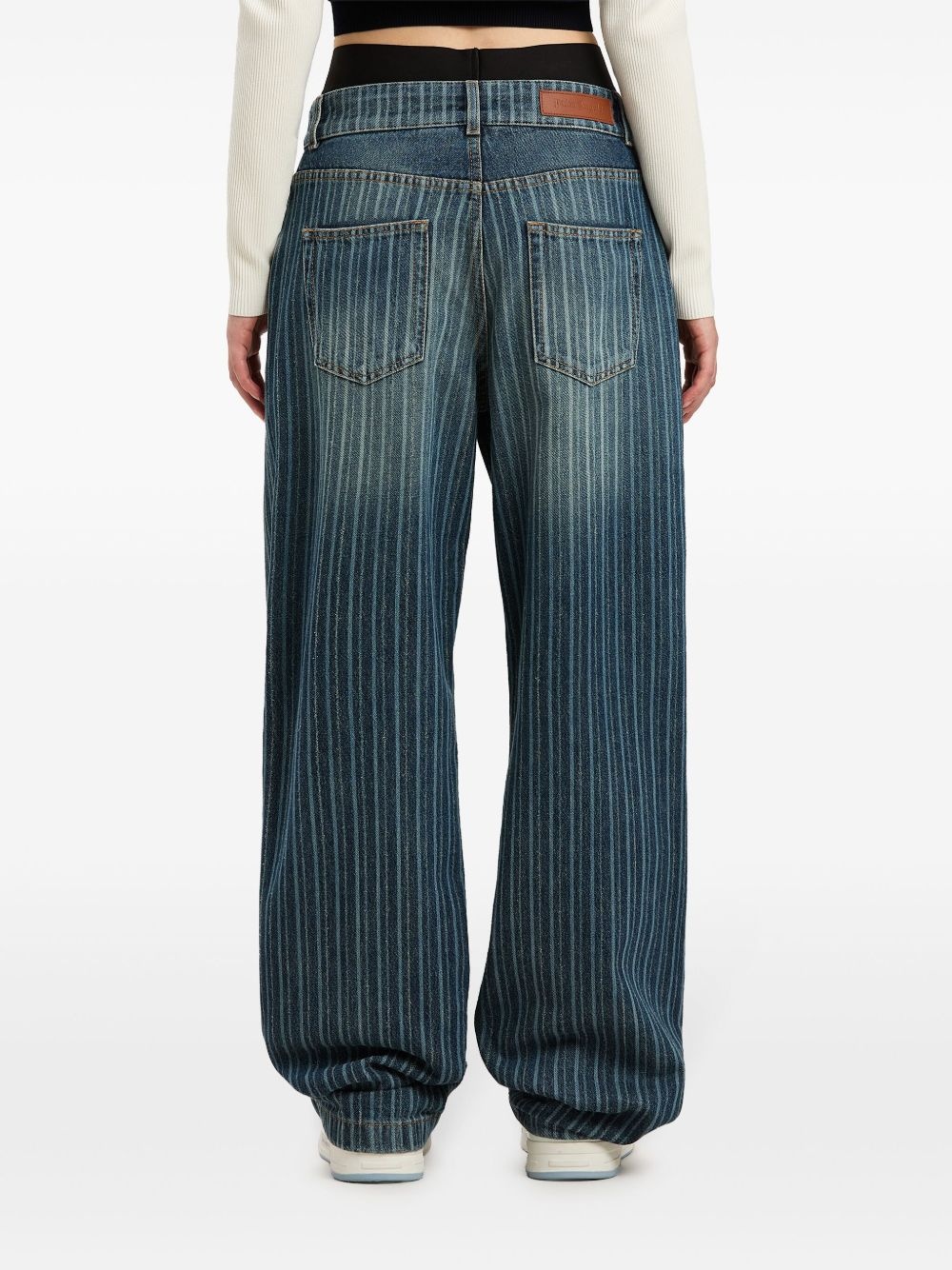 pinstriped jeans - 5